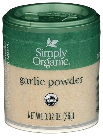 Simply Organic Garlic Powder, Certified Organic, Kosher, Mini Spices, Allium Sativum L. | 0.92 Ounce Pack of 1
