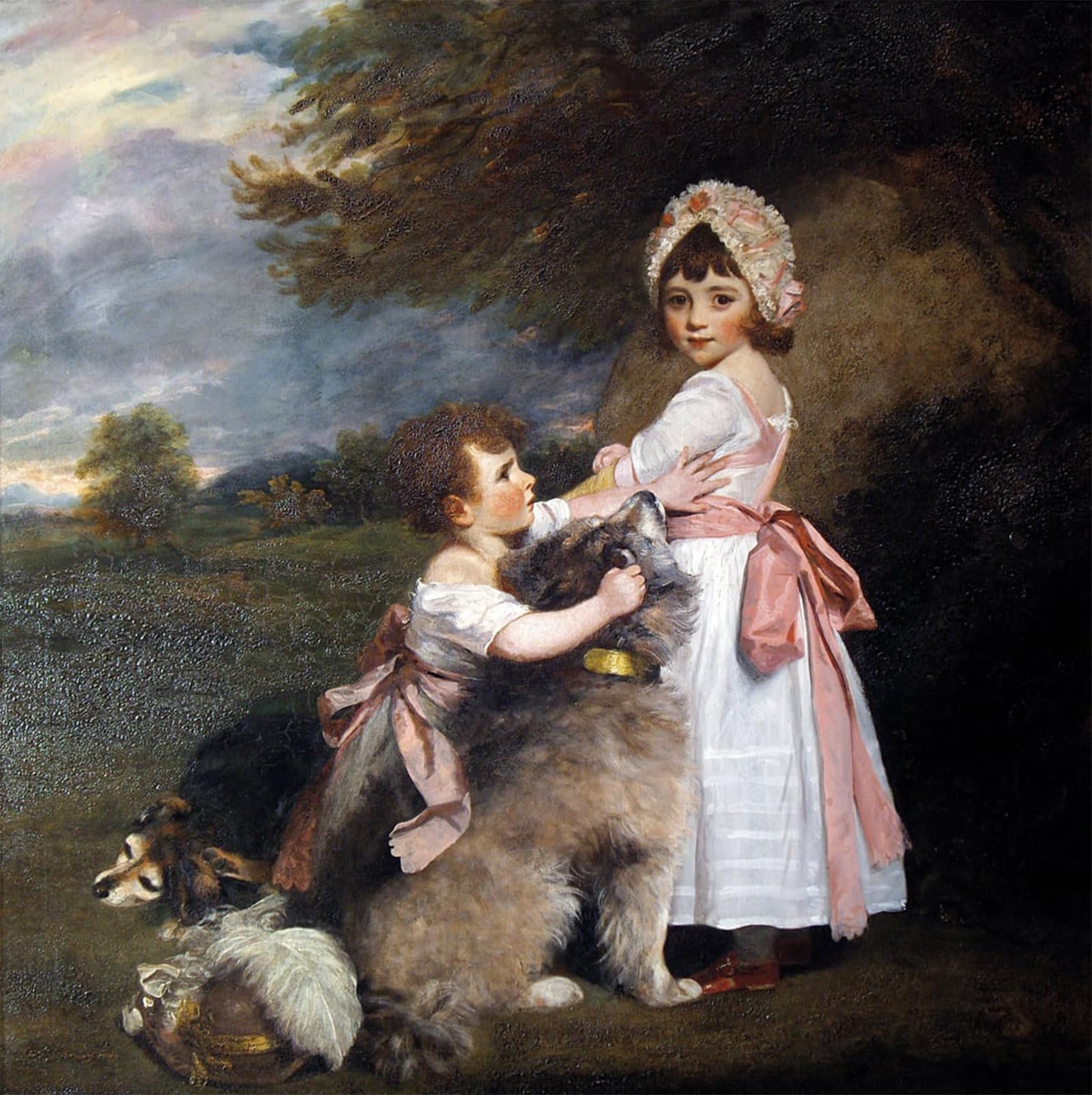 SERENDIPITP Vintage Picture Print on Canvas Wall Art Poster the Marquis of Gran by Joshua Reynolds Artwork Print Poster for Wall Decor 60x90cm