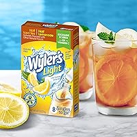 Vista 2 de Wyler's Light Singles To Go Powder Packets, Water Drink Mix, Half Iced Tea/Half Lemonade, 96 Single Servings (Pack of 12)