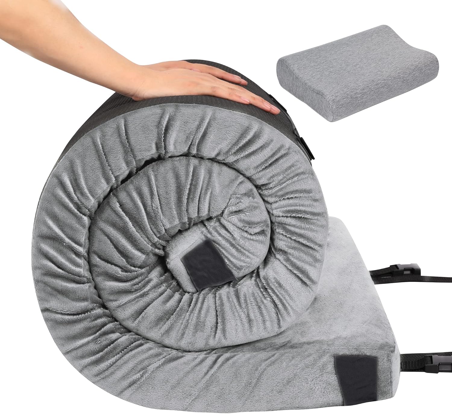 Betterhood Memory Foam Camping Mattress | Potable Backpacking Sleeping Pad W/Waterproof Cover & Carry Bag | Roll Up Cot Mattress for Floor, Travel,Camping | Kids, Single or Twin