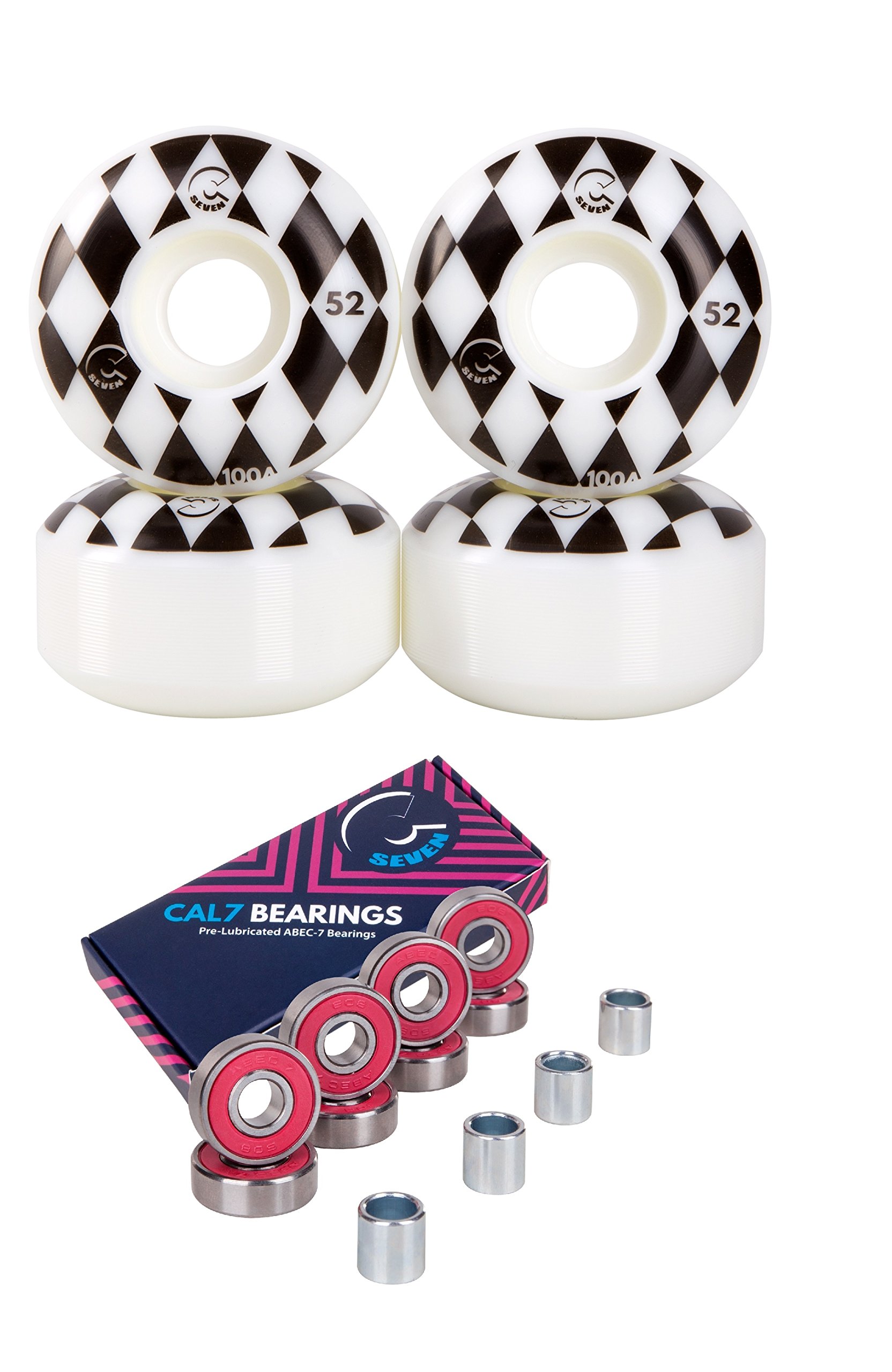Skateboard Wheels and Bearings | 52mm 99A Wheel Set Combo (Speedway)
