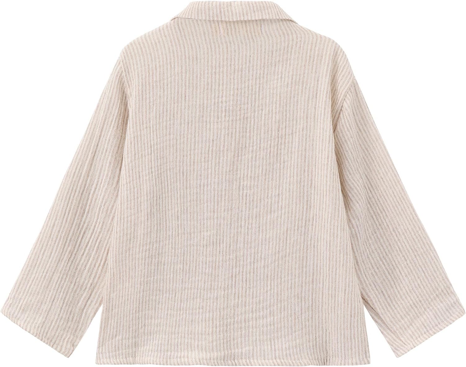 Ashmyova Boys Long Sleeve Vintage Plaid Blouses Shirt Cotton Classic Collared Button-Down Shirts Spring Tees Pocket Tops