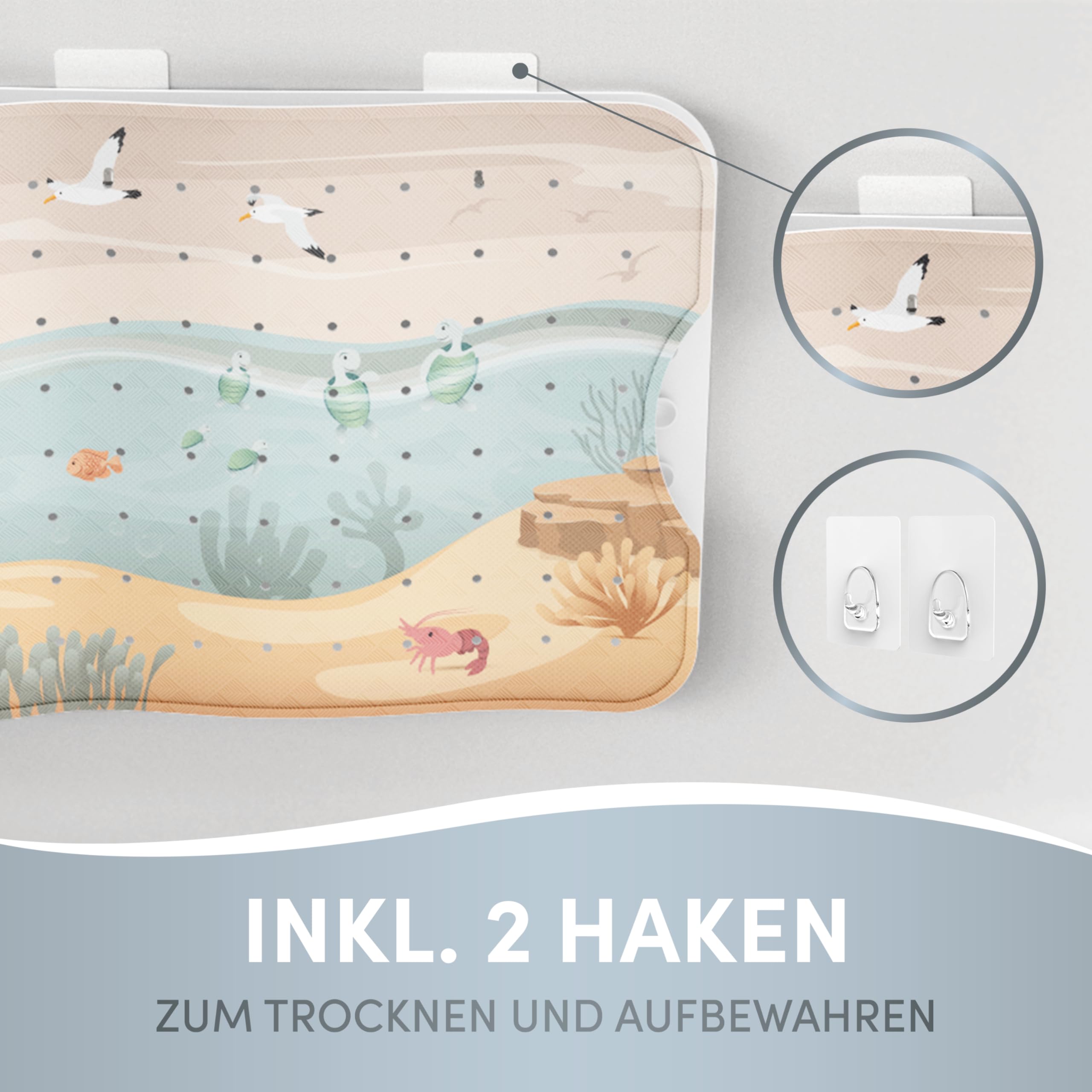 Rutschfeste Badematte Für Kinder – 79 X 39 Cm, Mit Saugnäpfen, Schimmelresistent & Leicht Zu Reinigen