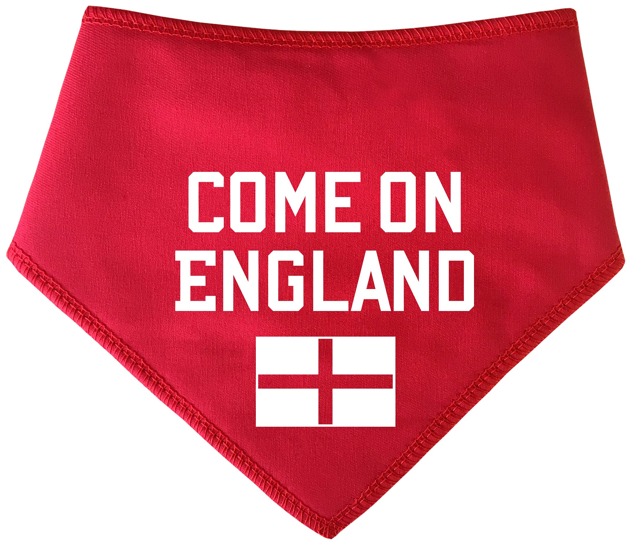 Spoilt Rotten Pets COME ON ENGLAND St George Flag Football Fan Dog Bandana Dog Bandana World Cup Flag Scarf for Dogs (Tiny - Chihuahua & Cats)