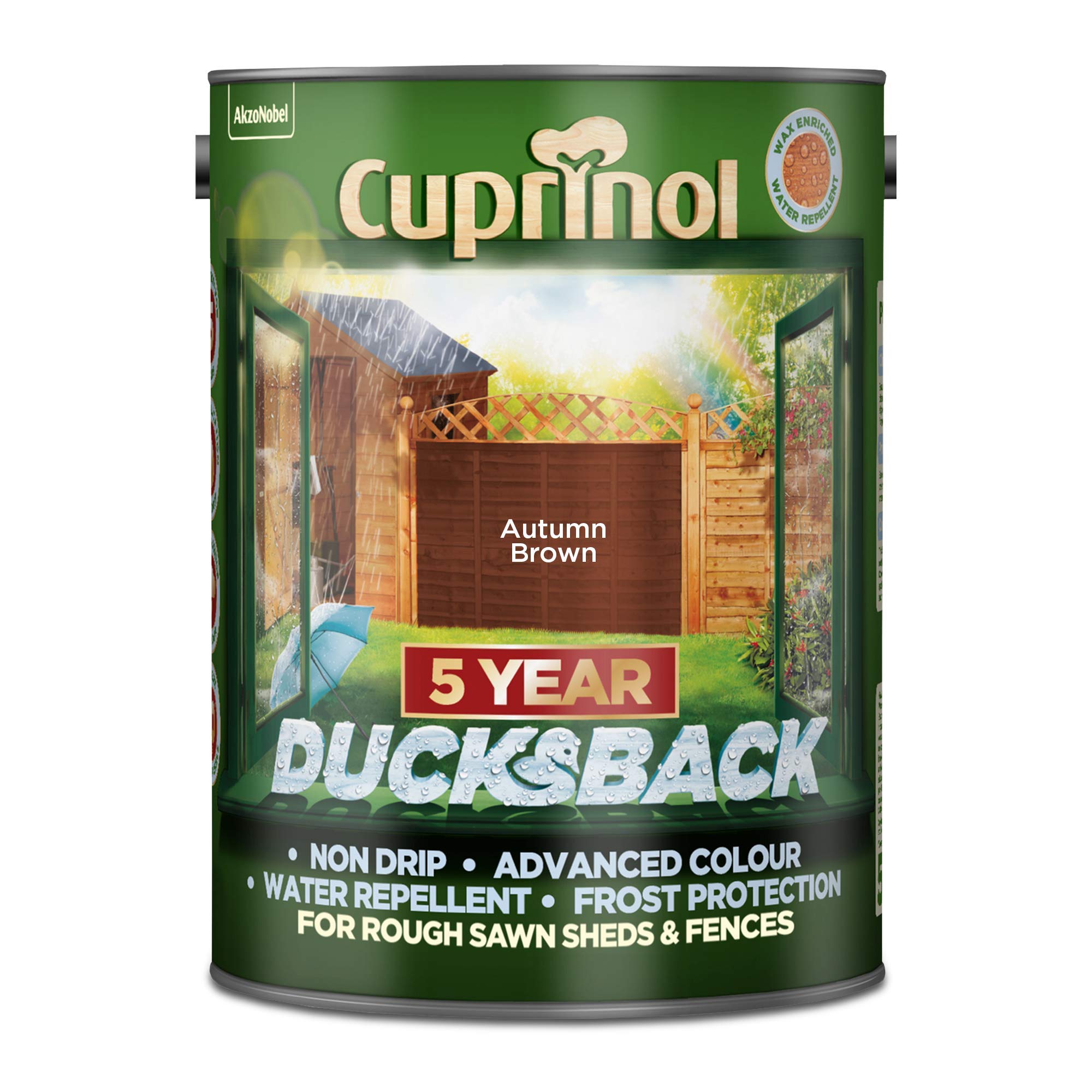 Cuprinol Ducksback Traitement du bois 5 l Autumn Brown 5L
