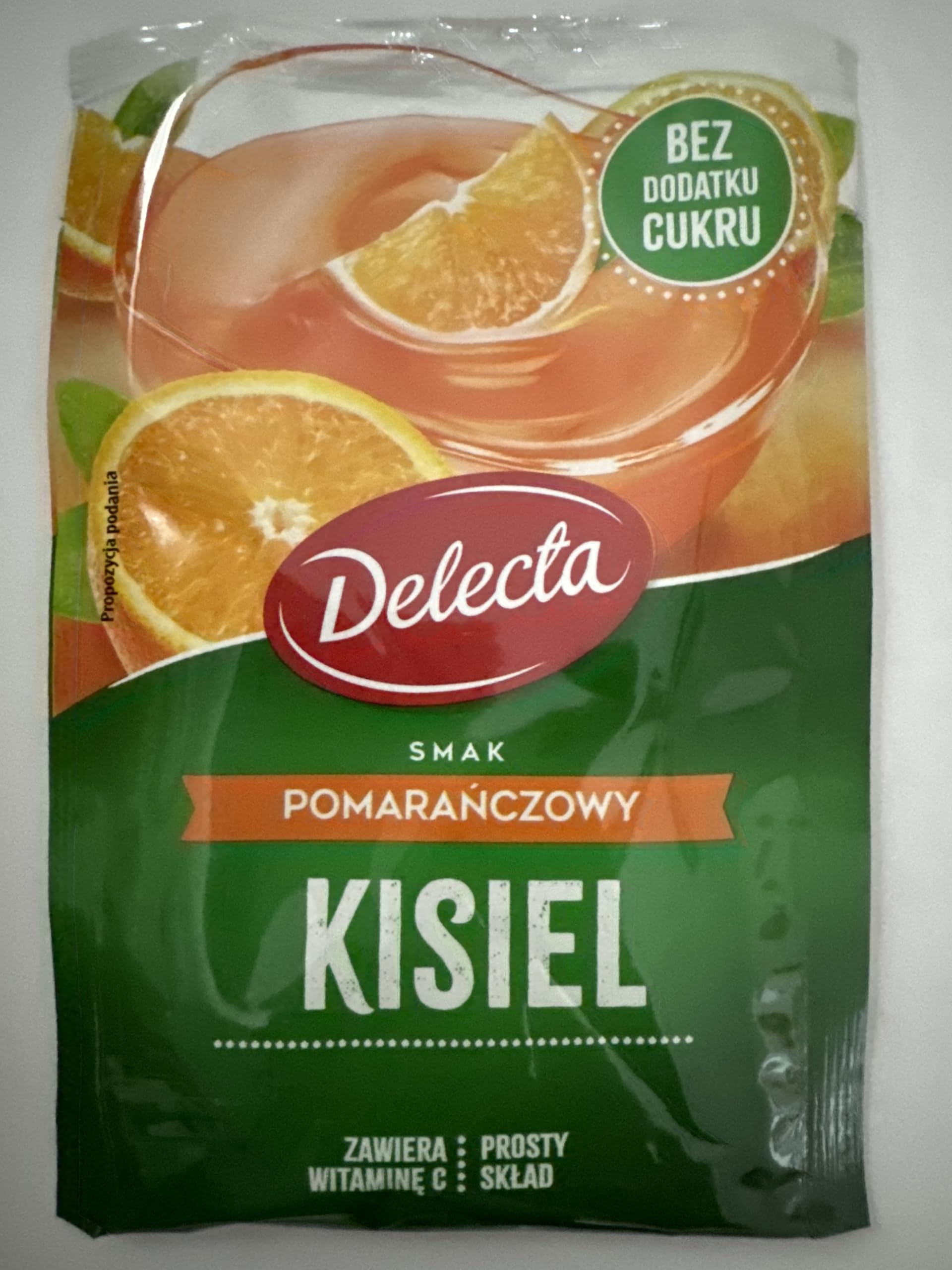 Delecta Duzy Kisiel Orange 5-pack 5x58g/5x2oz Eastern European Jelly Dessert