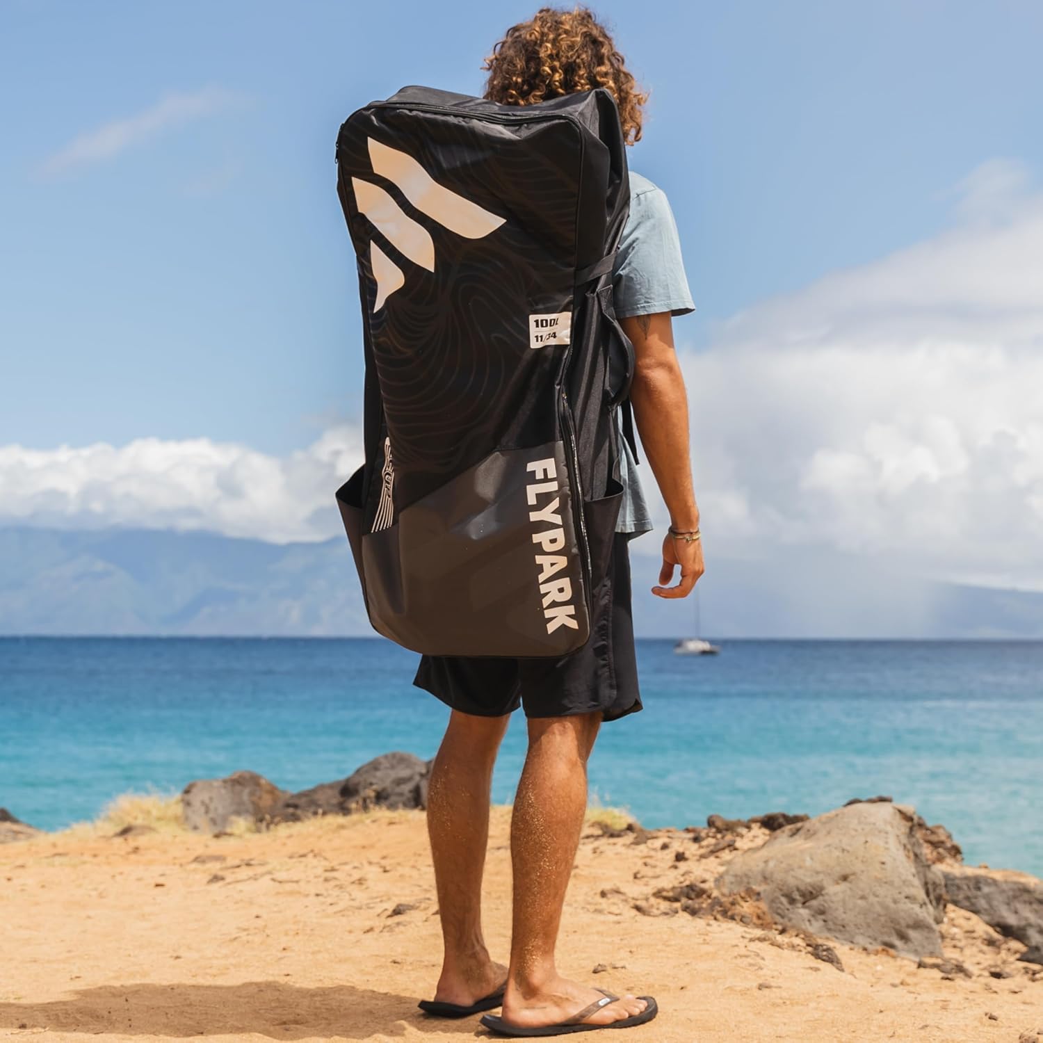 FLYPARK Inflatable Paddleboard Travel Backpack Bag, iSUP Bag, Travel Carrying Backpack for Paddle boards, Paddle Board Accessories,Large Capacity 116L