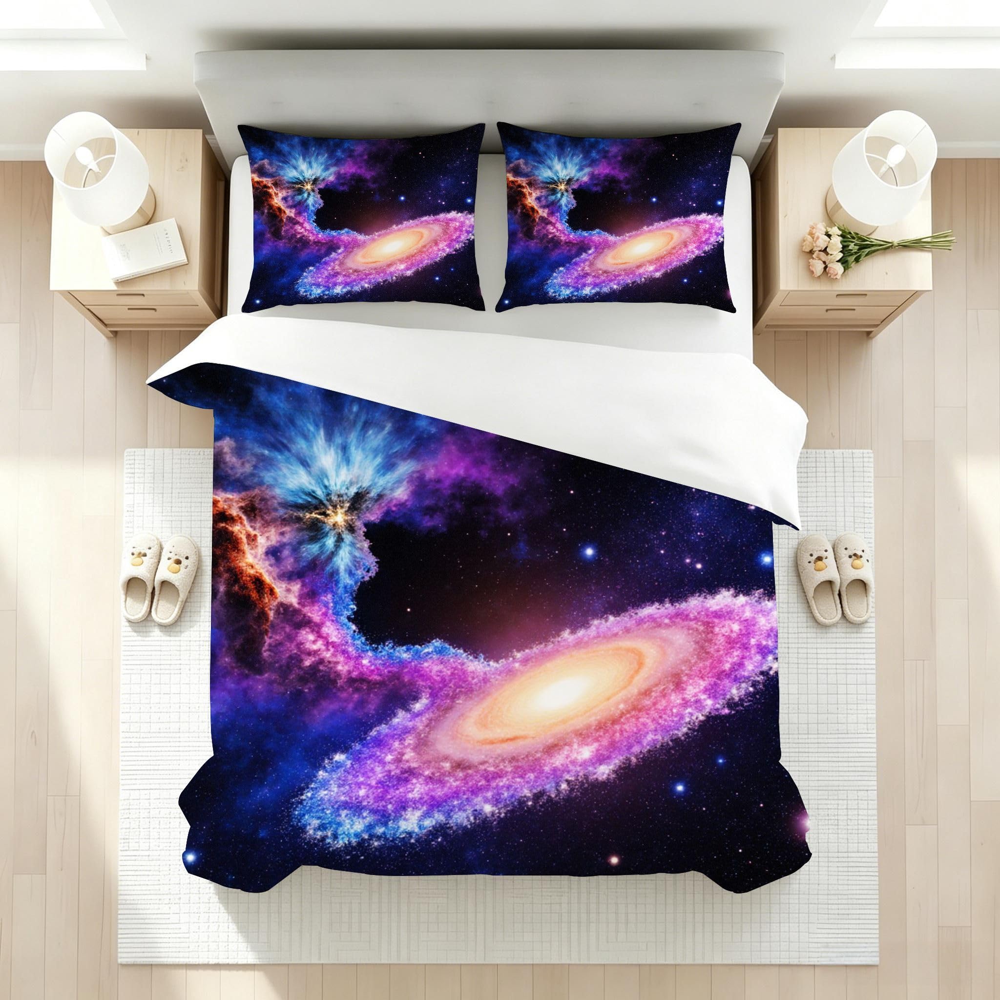 Funda Nórdica Cama 180, 240x260 cm Nebulosa Azul, AQ2292