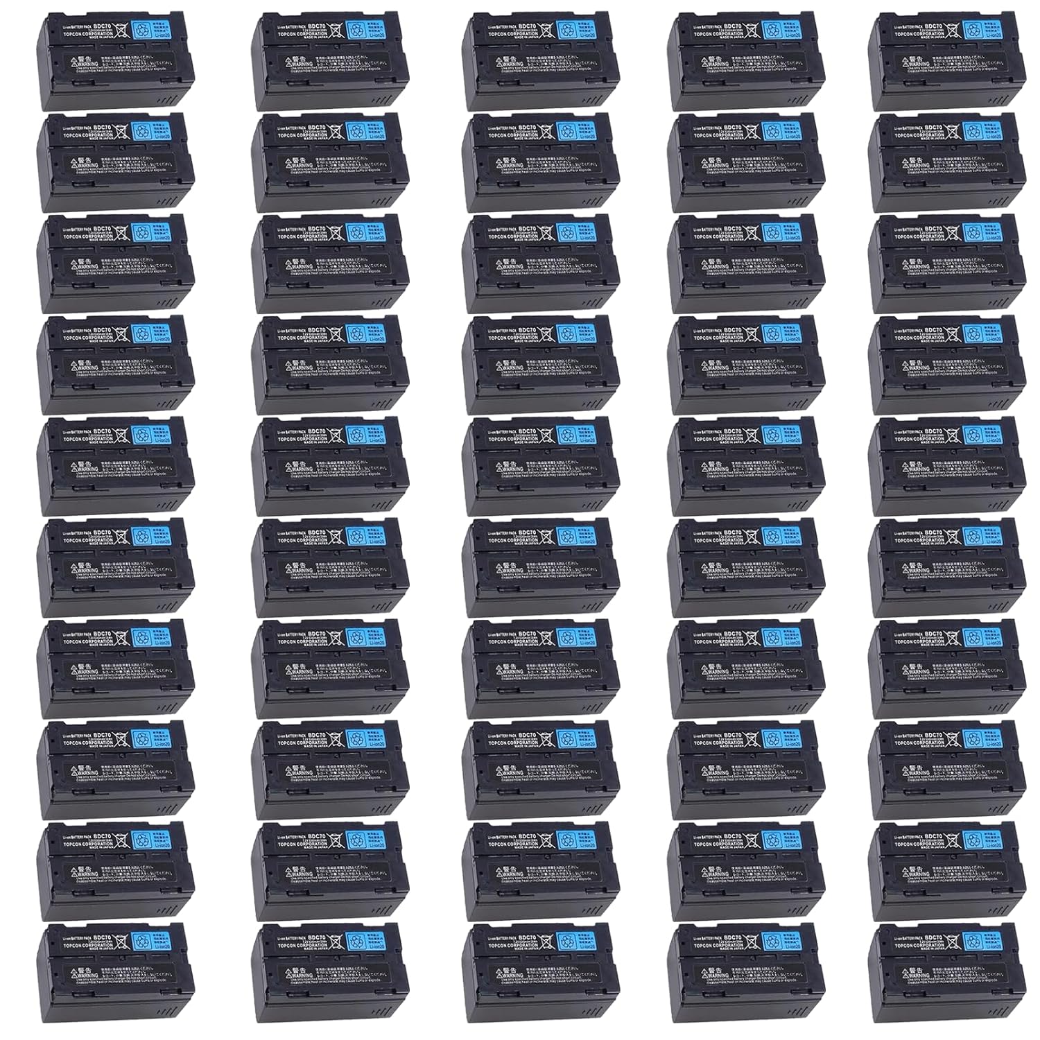 50-Pack BDC70 7 2V 5240mAh Rechargeable Lithium Battery for Topcon Sokkia Total Stations GPS Station and GNSS Receivers