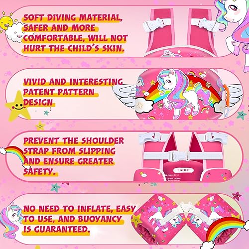 Miniatura 3 de Toddler Floaties, Kids Swim Vest for 22-66 Lbs, Arm Floaties with Adjustable Straps Swim Floats & Arm Band Suitable for Water Sports Pool Swimming