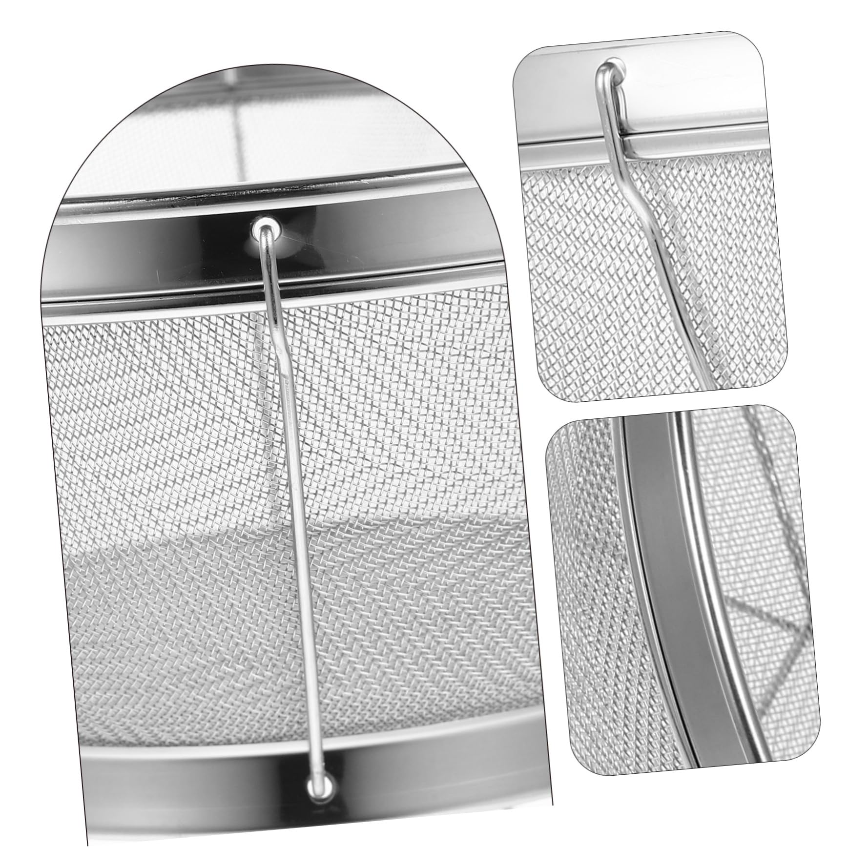 MAGICLULU 2 Coladores de Cocina de Malla Fina Cesta para Lavar Arroz Cesta para Escurrir Frutas Y Verduras.