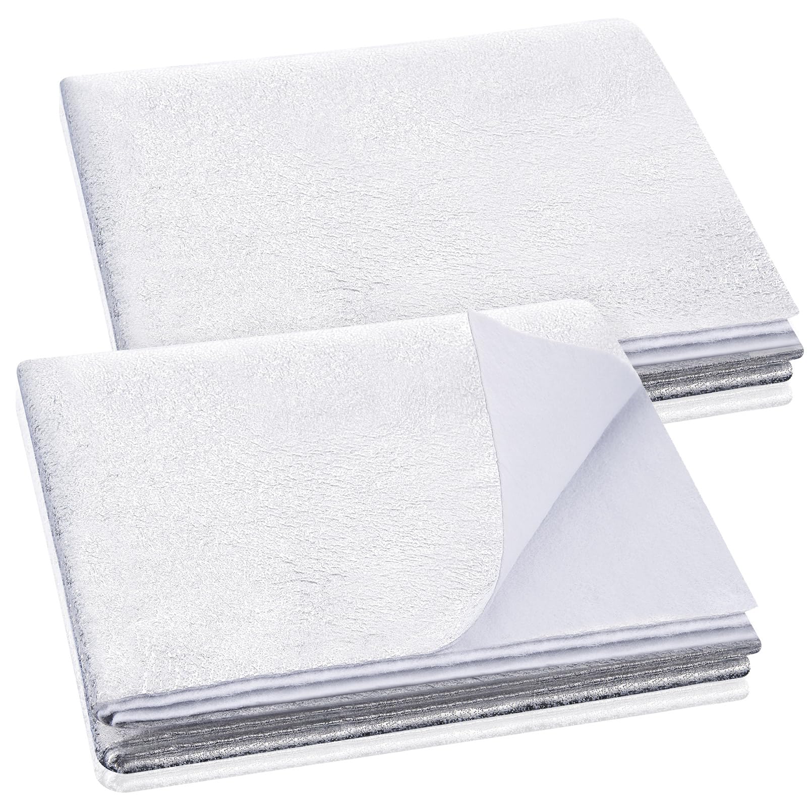 Treela 2 Pcs 45 x 18 Inch Heat Resistant Batting for Potholders Insulating Thermal Lining Batting for Potholders Heat Reflective Fabric