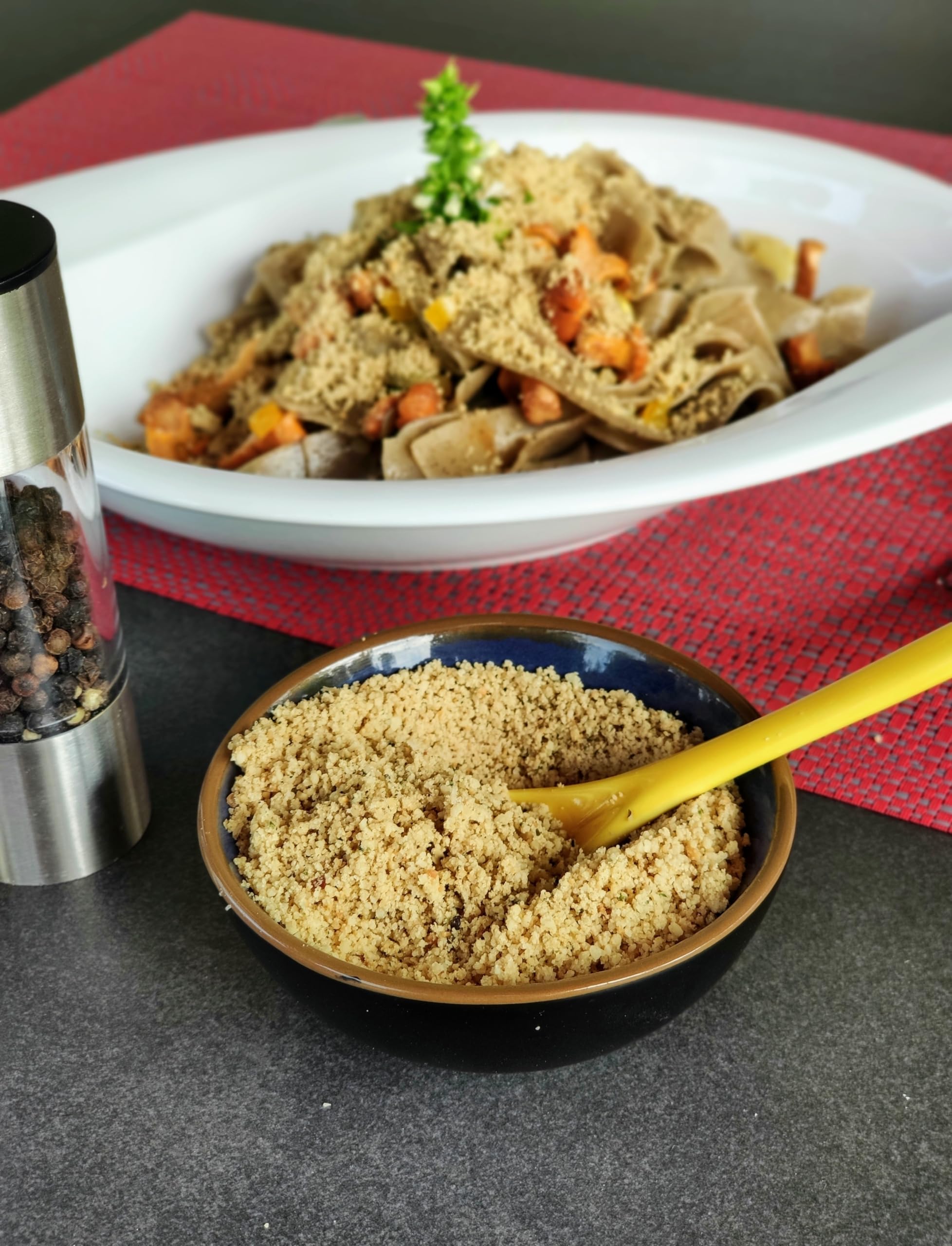 Hempions Hanf Hamesan | veganes Bio Pasta Topping | vegane Streukäse-Alternative zur flexiblen Verwendung - 10 x 90 g