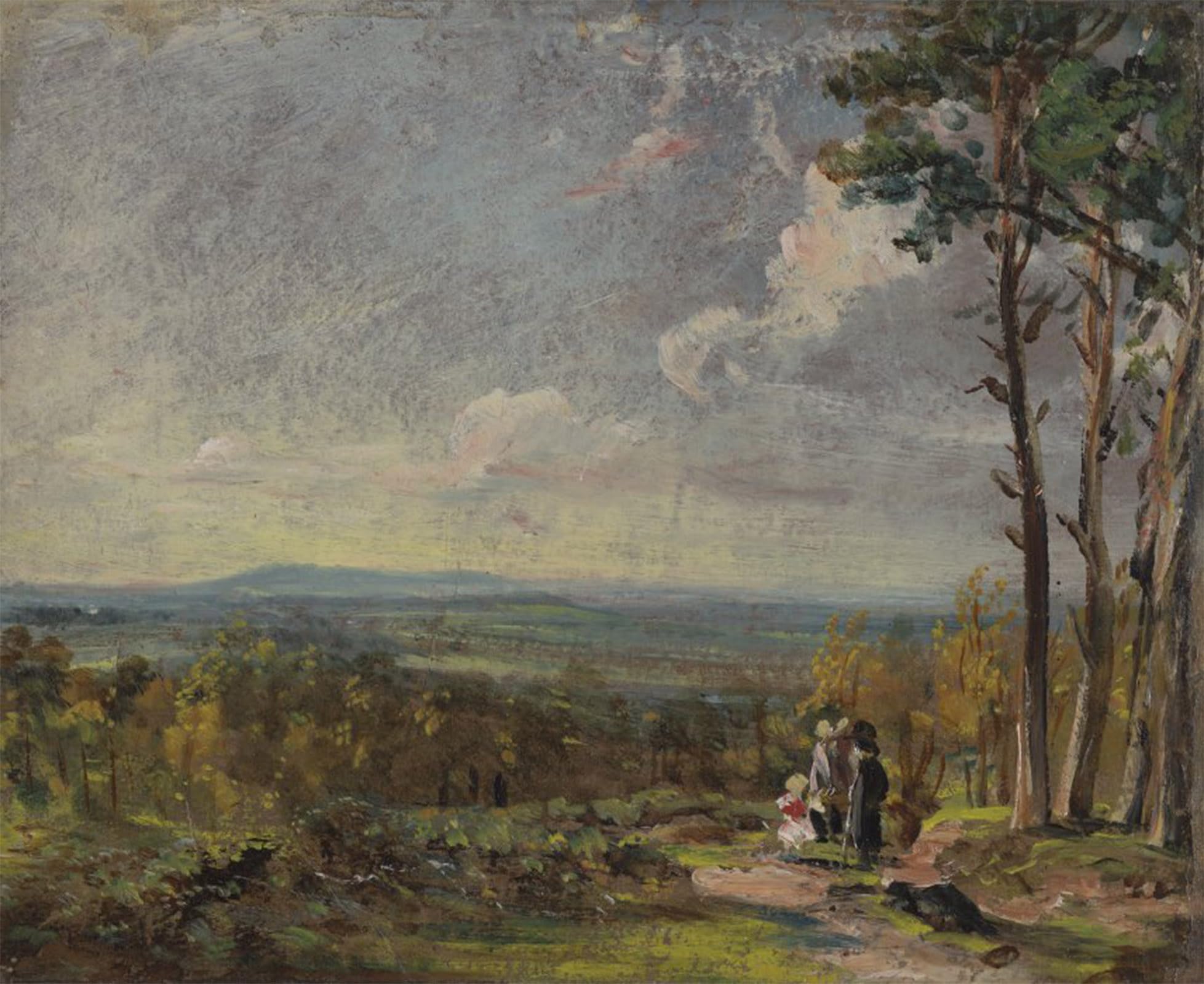 ARTXLXXBN Famous Prints Artwork Pictures Poster Painting Art Hampstead Heath Looking Towards Harrow by John Constable Artwork Landscape Pictures for Home Decor 60x90cm