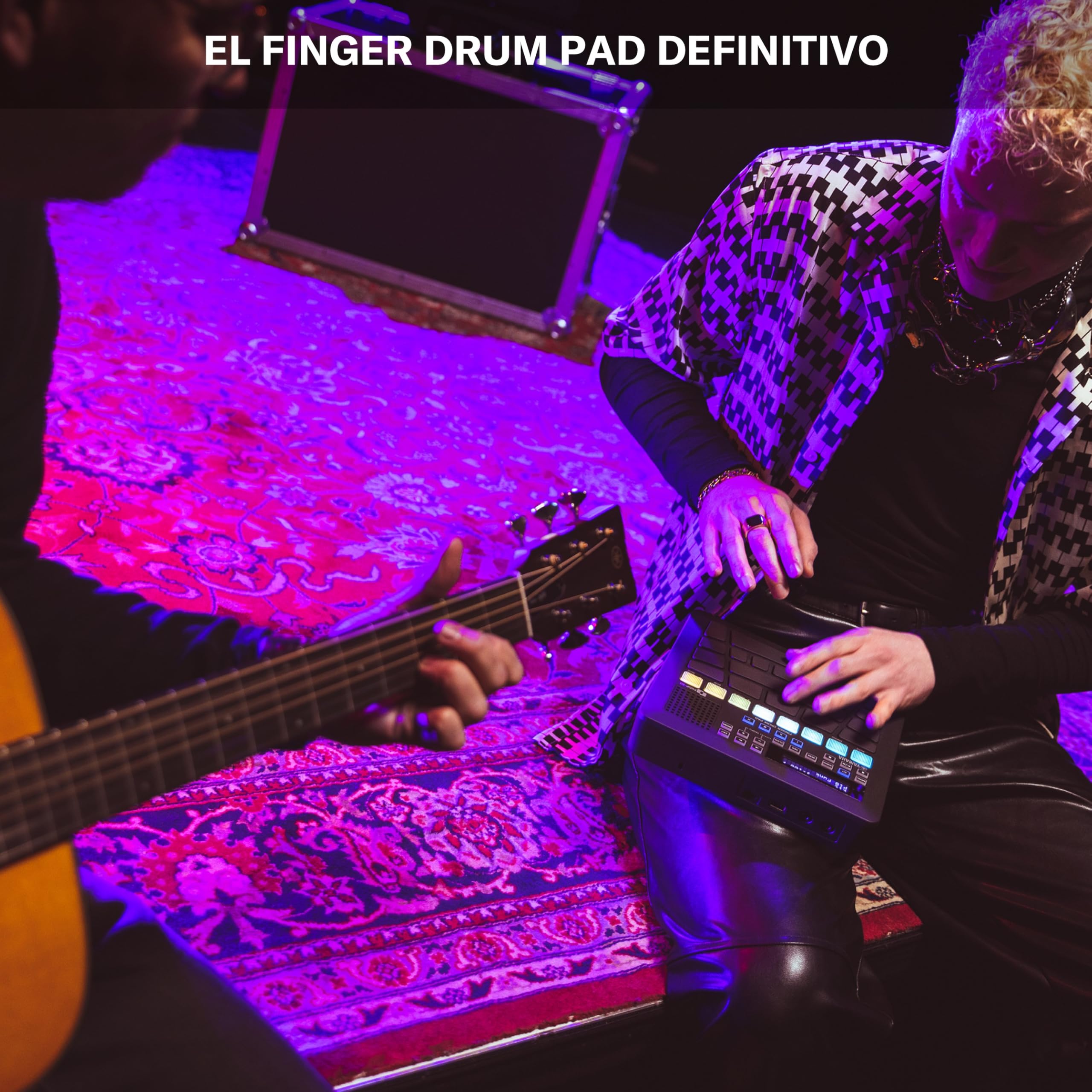 YAMAHA FGDP-50 Finger Drum Pad – Pad de Batería Electrónico Avanzado, Pads Ultra Sensibles, 48 Kits Preestablecidos, 1.500 Sonidos, Altavoz Incorporado, USB MIDI/Audio, Batería Recargable, Entrada AUX