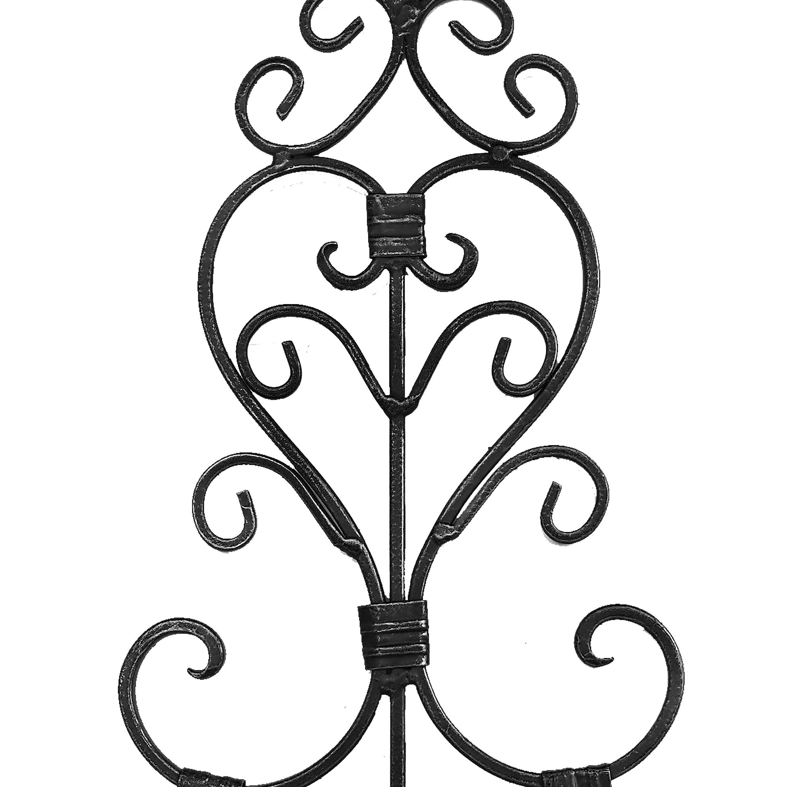 Wandleuchter aus Eisen, Wandleuchter, Wandleuchter, Wandleuchter, Dekoration für Wohnzimmer, Esszimmer, Schwarz, 2 Stück