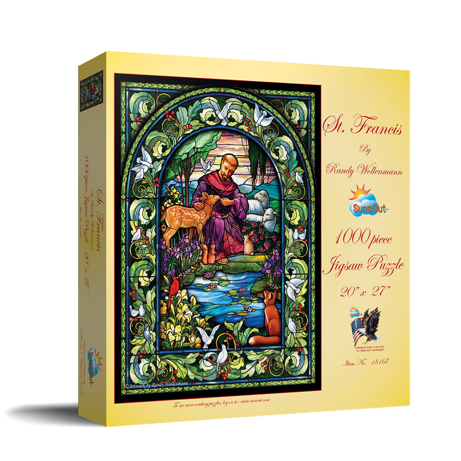 Amazon.com: SunsOut St. Francis 1000 Piece Adult Jigsaw Puzzle