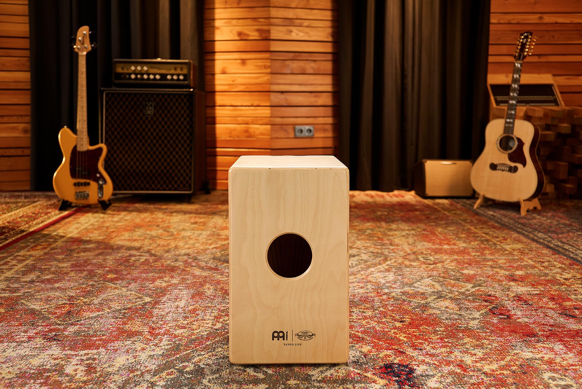 Meinl Percussion Artisan Cajon Instrument/Trommel für Erwachsene/Fortgeschrittene/Profis - Grey Eucalyptus Frontplatte / Korpus aus Baltischer Birke - Kein Cajon Bausatz - Tango Line (AETLGE)