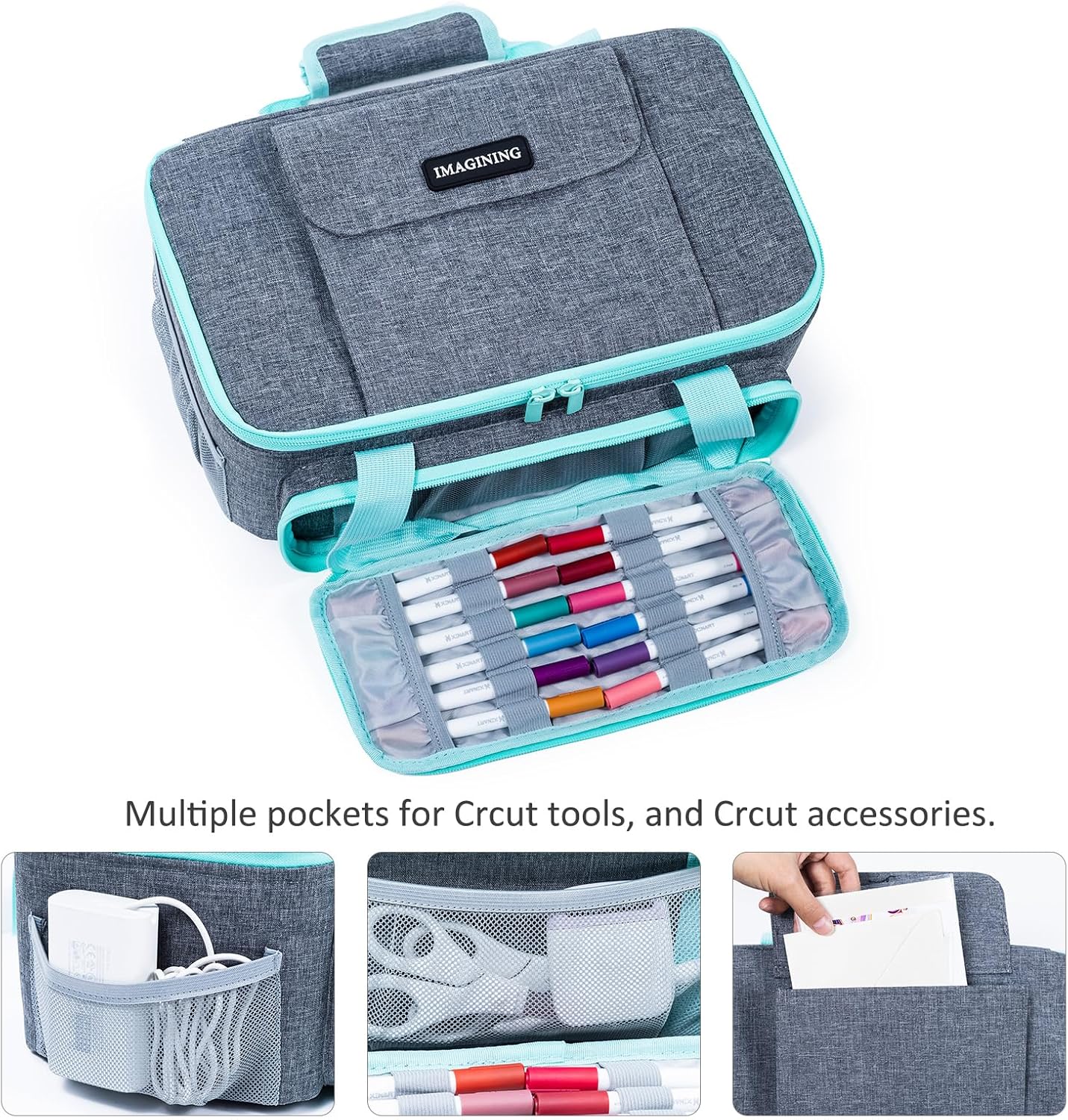 IMAGINING Carrying Case for Cricutt Joy Xtra Smart Cutting Machine, Joy Extra Case, Storage Bag for Cricutt Accessories and Tools.