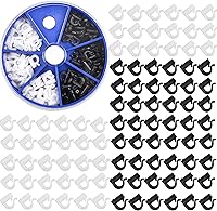 Vista 9 de Horquilla giratoria de cambio rápido para cuchillas giratorias, 120 piezas, arnés de pesca para horquillas, arnés de oruga, horquilla de velocidad