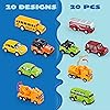 JOYIN 20 Piece Pull Back City Cars and Trucks, Die Cast Metal Toy Car Model Vehicle Set, Kids Play Vehicles Car Set, Toddlers Toy Cars Early Educational Toys Gifts for 3 4 5 6 7 8 Year Old Boys Girls