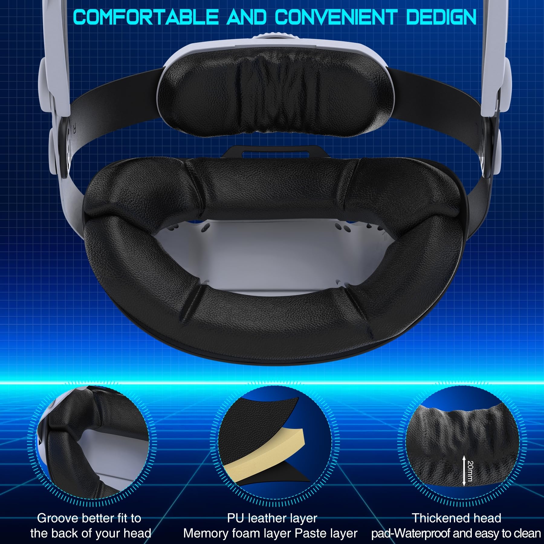 Amazon.com: Head Strap for Quest 2/Quest 3/Quest 3S, Comfort Head