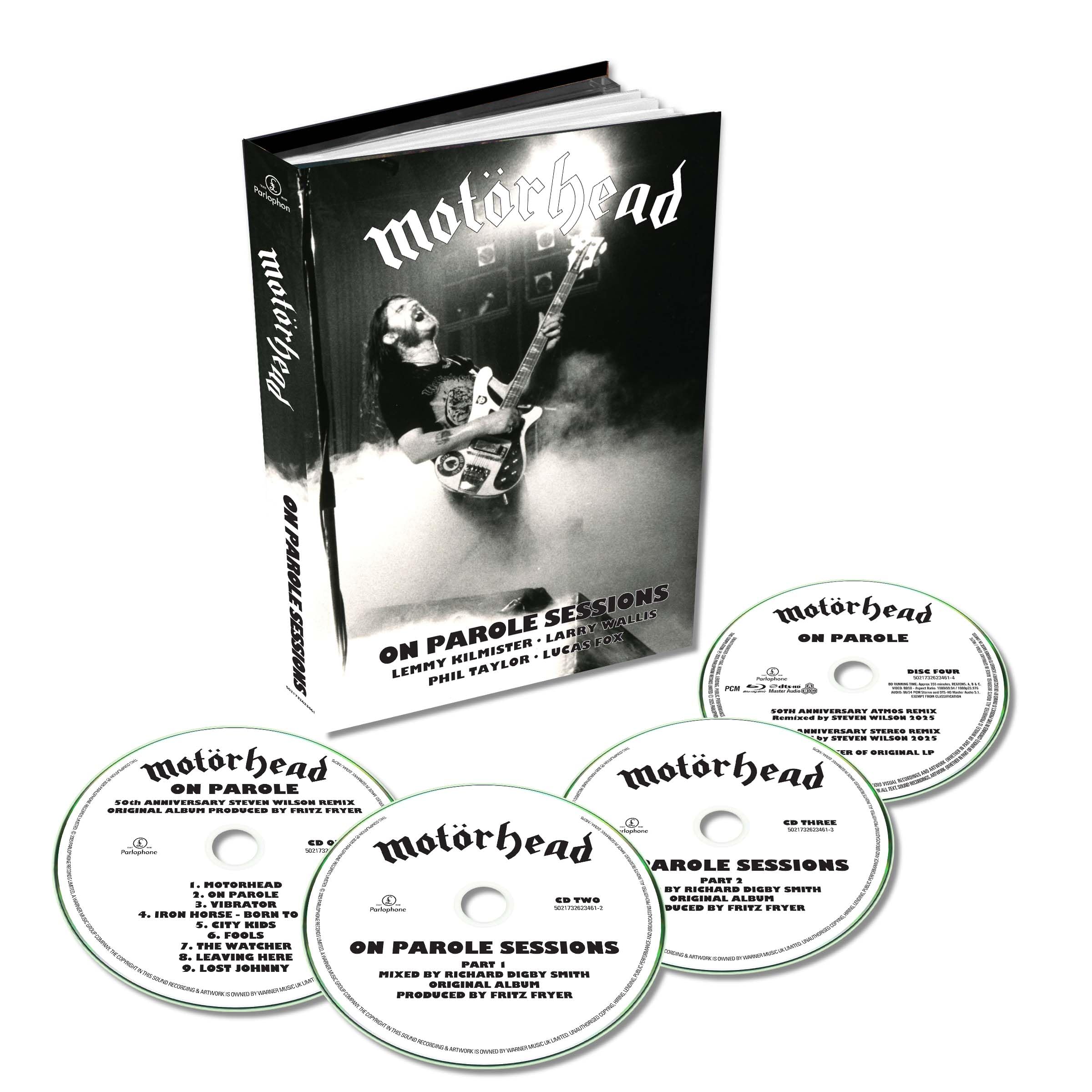 Motörhead On Parole Sessions (New 3CD / Blu-ray)