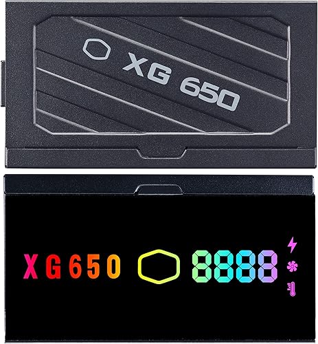 Miniatura 10 de Cooler Master XG650 Plus Platinum ARGB totalmente modular, 650W, panel de visualización de información incorporado, ventilador silencioso ARGB 5.315