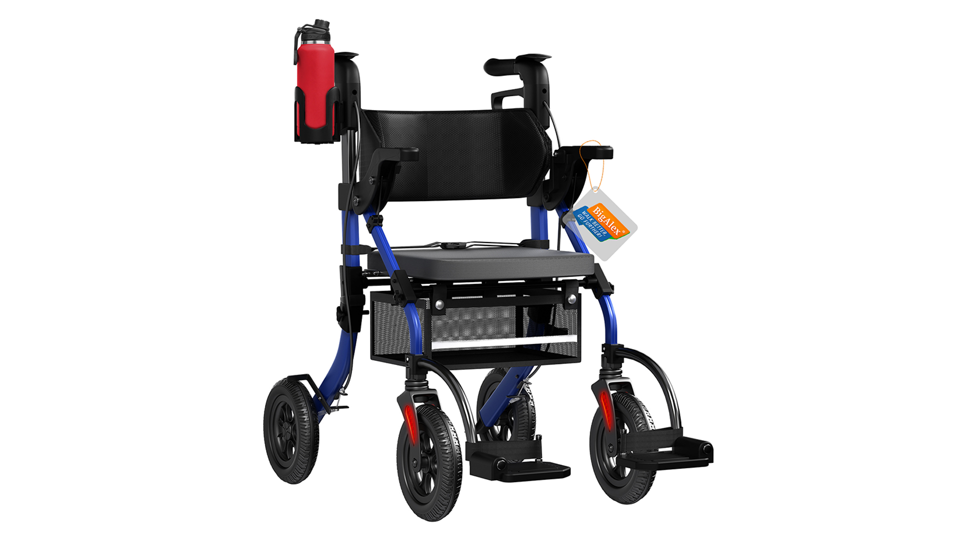 Amazon.com: BigAlex Rollator Walker with Seat,2 in 1 Rollator