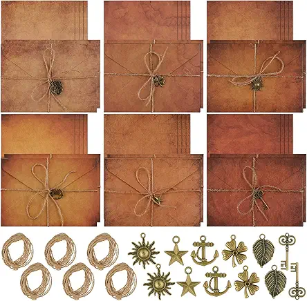 Vintage Stationary Paper and Envelopes Set, Writing Stationery...