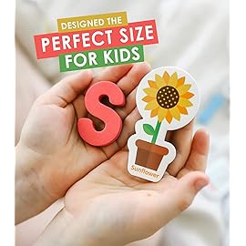 Curious Columbus Magnetic Objects and Letters. Set of 78 Foam Magnets Including 52 Pictures and 26 Uppercase Alphabet Magnets from A-Z. Educational Toy for Preschool Learning