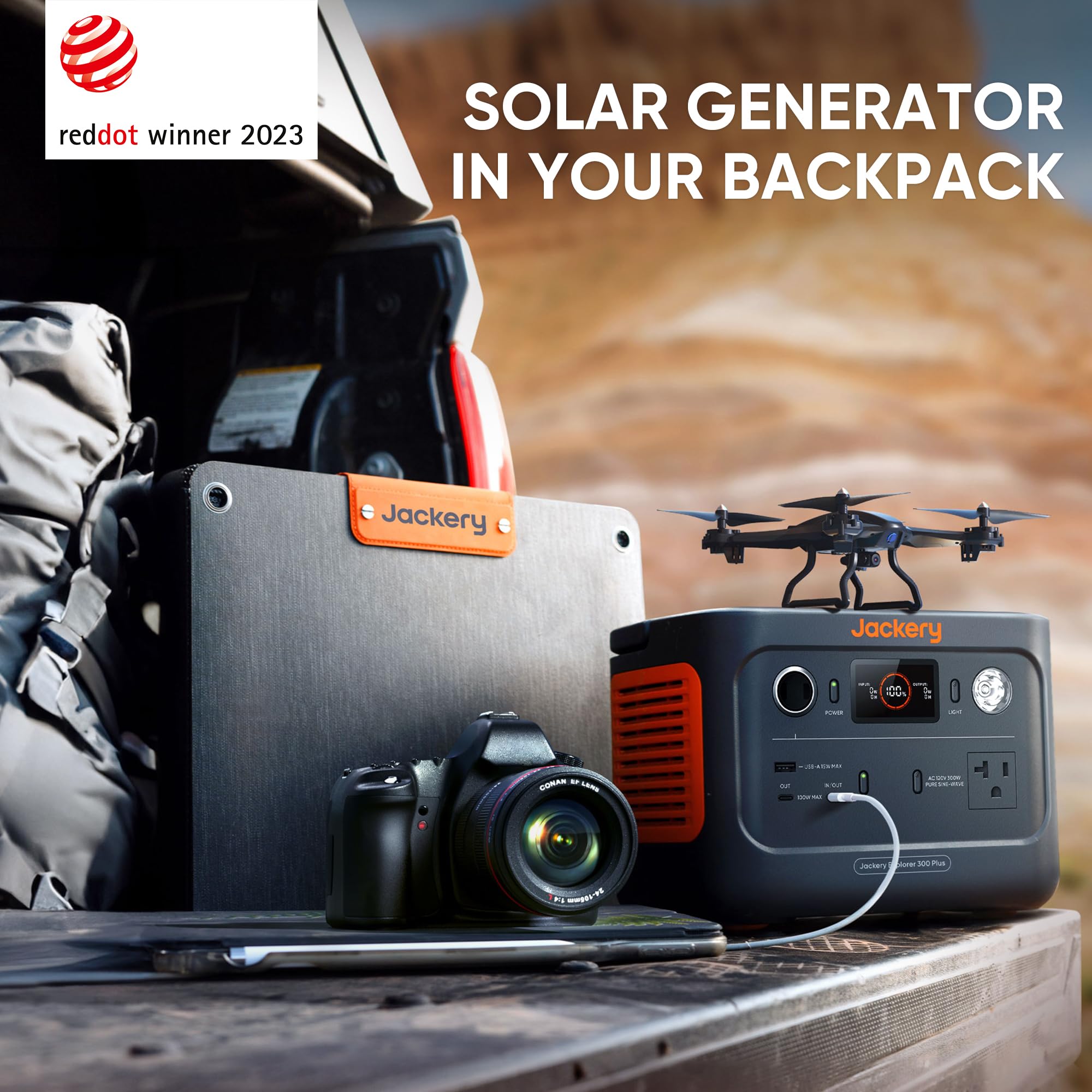 【美品】Jackery Solar Generator 300 Plus Jackery Solar Generator 300 Plus