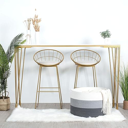 Miniatura 4 de MINTWOOD Design Cesta de almacenamiento extra grande de 22 x 14 pulgadas, cesta de lavandería, cestas decorativas de cuerda de algodón tejida para