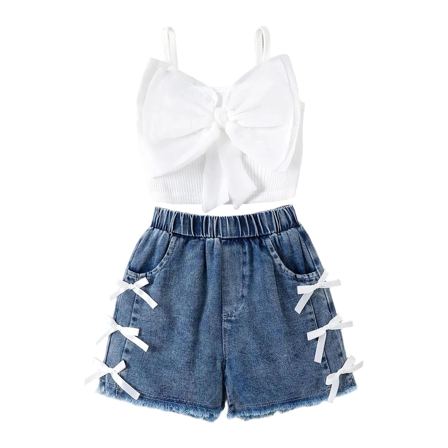 Hopscotch 3D Bow Applique Denim Short Set - Review, Price and Buying Guide