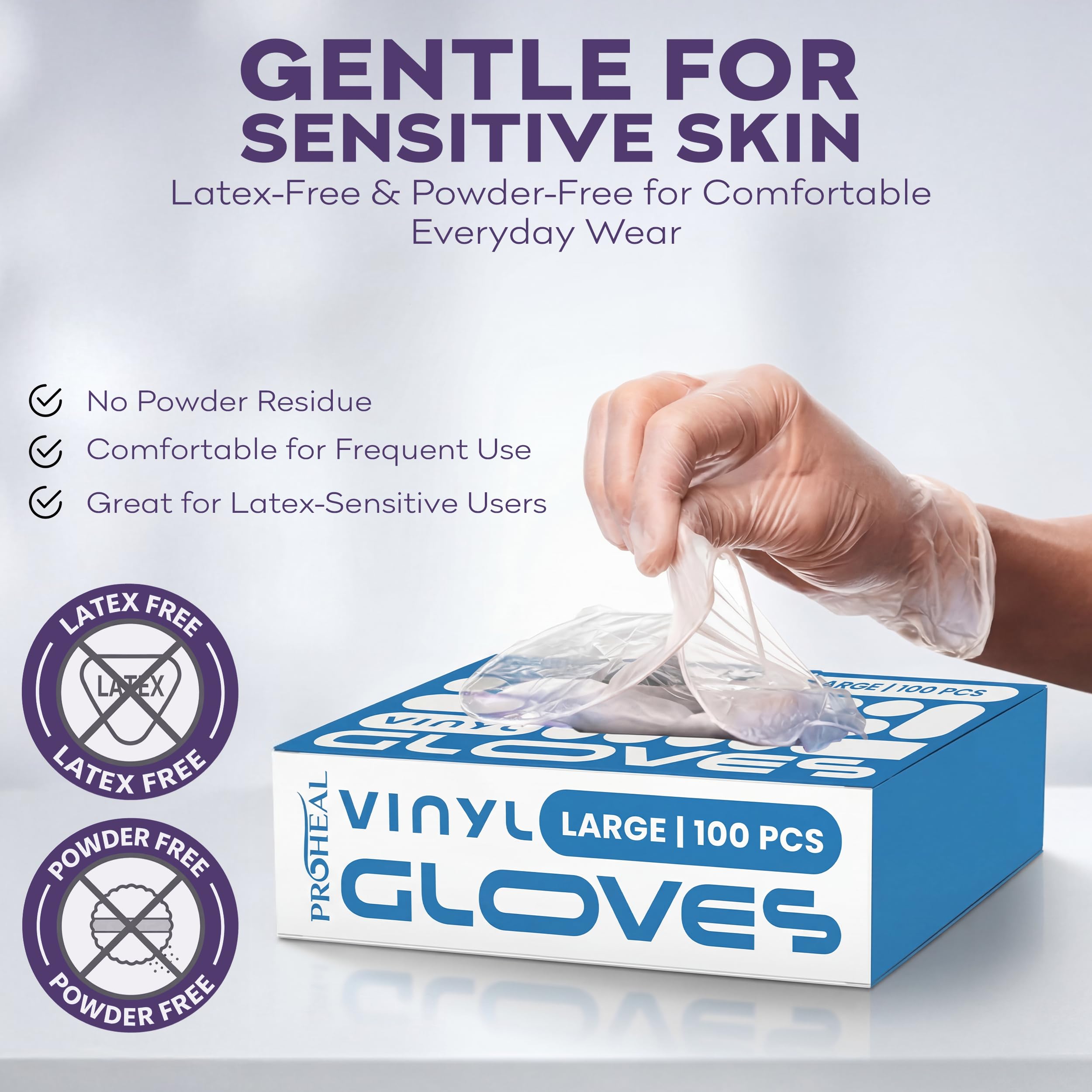 Guantes desechables de vinilo medianos, 1000 unidades, transparentes, aptos para alimentos, cocina y limpieza del hogar, guantes de cocina sin polvo y sin látex para preparación de comidas y servicio