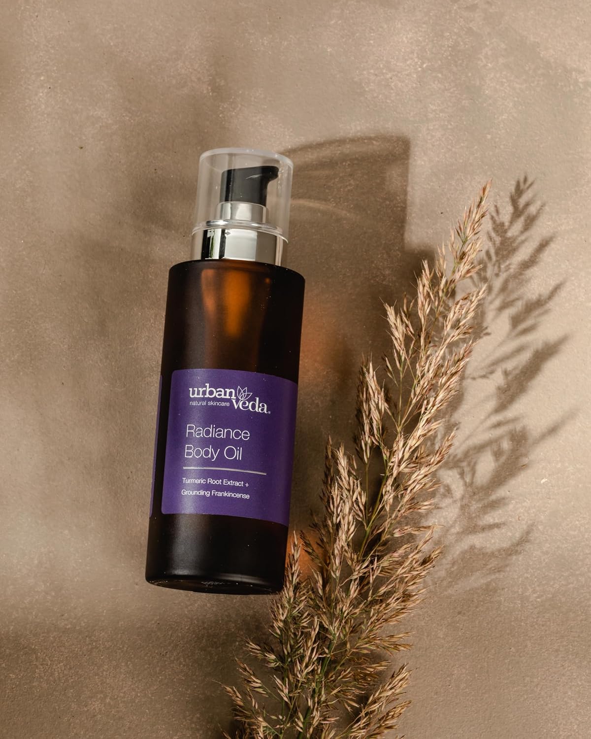 Urban Veda Radiance Brightening Body Oil | Body Oil after Shower | Non-Greasy Skin Brightening Oil | Squalane oil from Olive & Jojoba Oil for Skin | Fast Absorbing Moisturizer for dry skin | 3.40 Oz