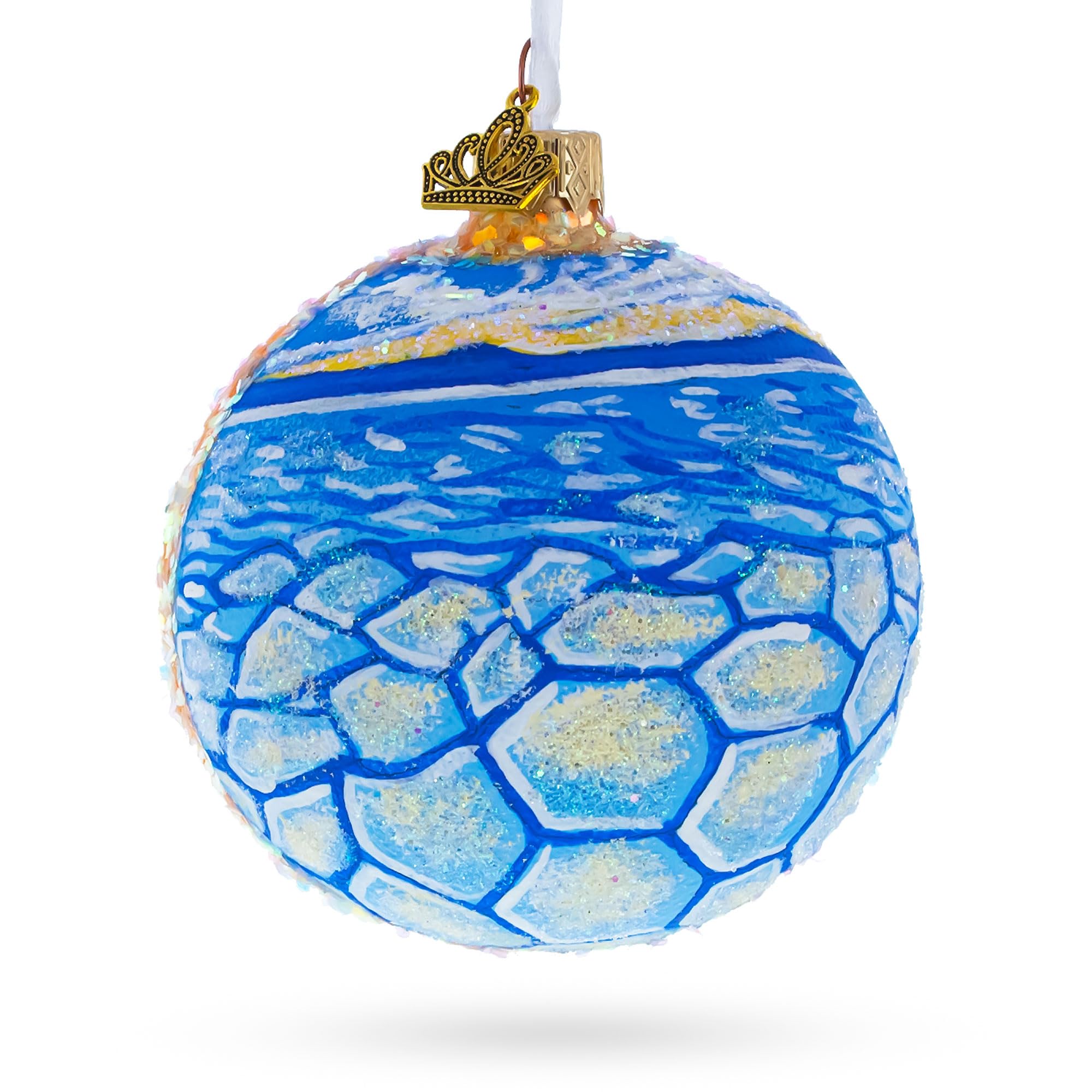 Salar de Uyuni, Bolivia Glass Ball Christmas Ornament