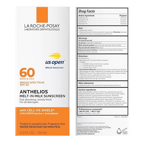 Miniatura 6 de La Roche-Posay Anthelios Melt In Milk Protector solar corporal y facial SPF 60 protector solar libre de aceite para pieles sensibles loción