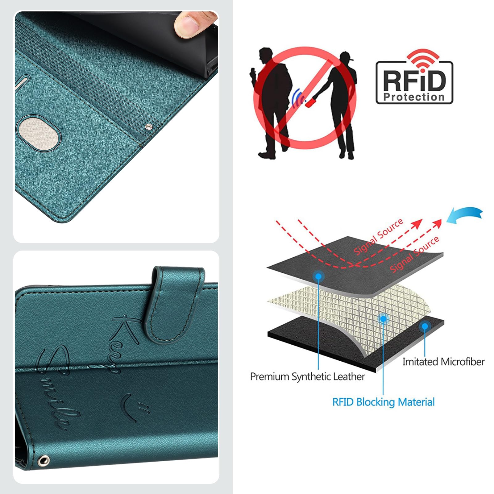 OnePlus Nord4 Ledertasche Mit Geldbörsen-Funktion – Klappcover Mit Kartenfächern, Reißverschluss, Magnetverschluss, Rosa