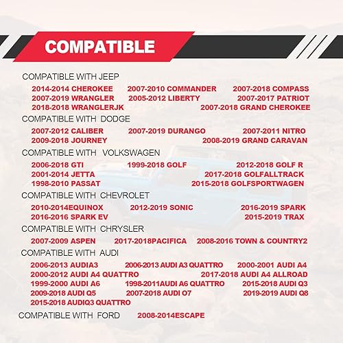 Miniatura 6 de Bomba de lavado de parabrisas, compatible con Jeep Dodge Chrysler Volkswagen Audi, BMW, Chevrolet Ford, bomba de líquido de arandela con ojal