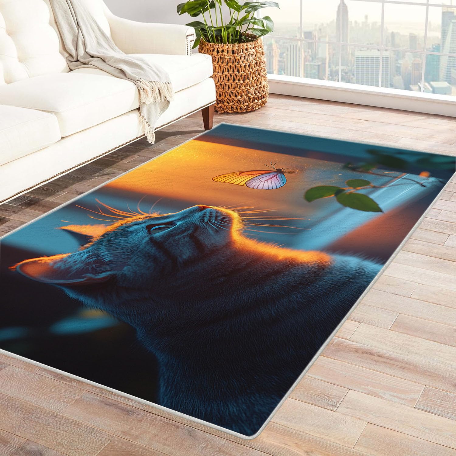 Tapis de sol intérieur doux lavable pour éviter les glissades