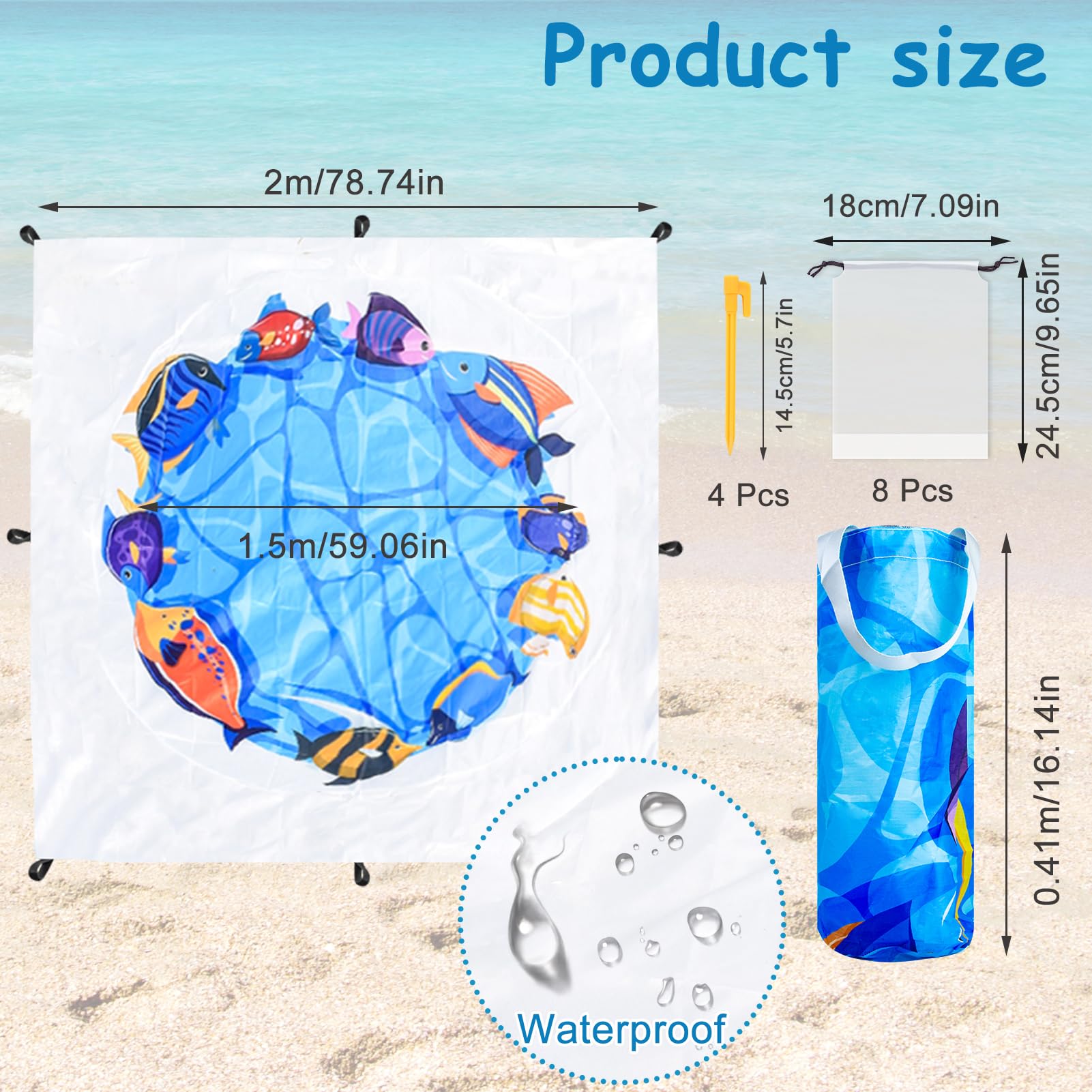 Tente de plage portable popup pour bébé UPF 50+ Filet antimoustiques pour lit de voyage avec 2 Tente de plage portable popup pour bébé UPF 50+ Filet antimoustiques pour lit de voyage avec 2