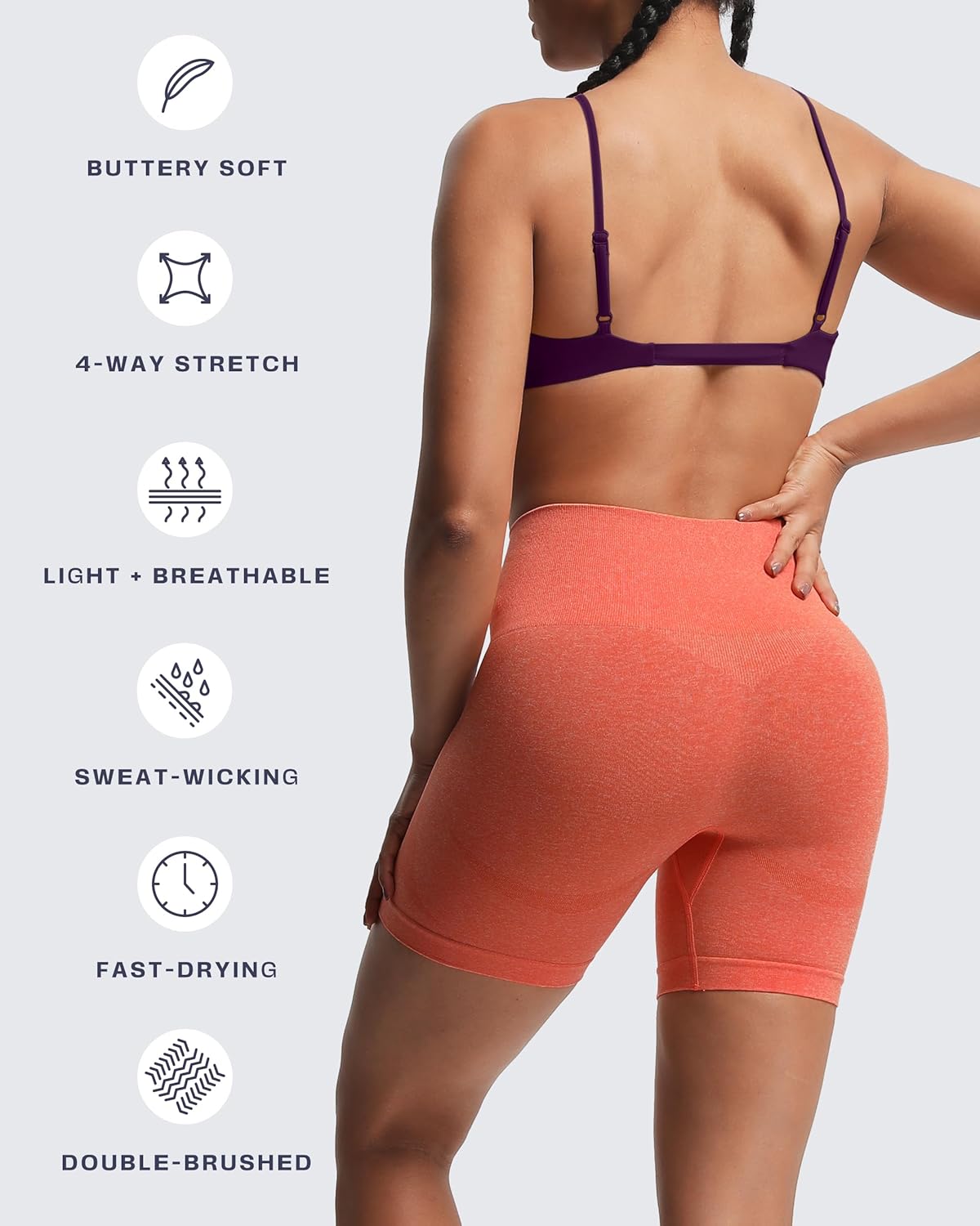 Aoxjox Women's Workout Sports Bras Fitness Adjusted Ariel Halter Bra Yoga Crop Tank - Image 6