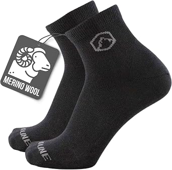 CloudLine - Merino Wool Socks for Men & Women, Wool Running Socks - Light Cushion, Breathable, Moisture Wicking - Made in USA