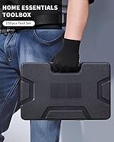 Vista 6 de Essential Man's - Kit de caja de herramientas pequeña para casa, juego de llaves de vaso para el nuevo hogar, mini juego de herramientas