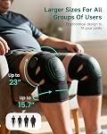 Snailax Knee Massager with Heat and Vibration | Cordless Rechargeable Knee Massager with Heat, 3 Heat Levels, 3 Intensities & 5 Modes for Knee, Shoulder & Elbow, Gifts