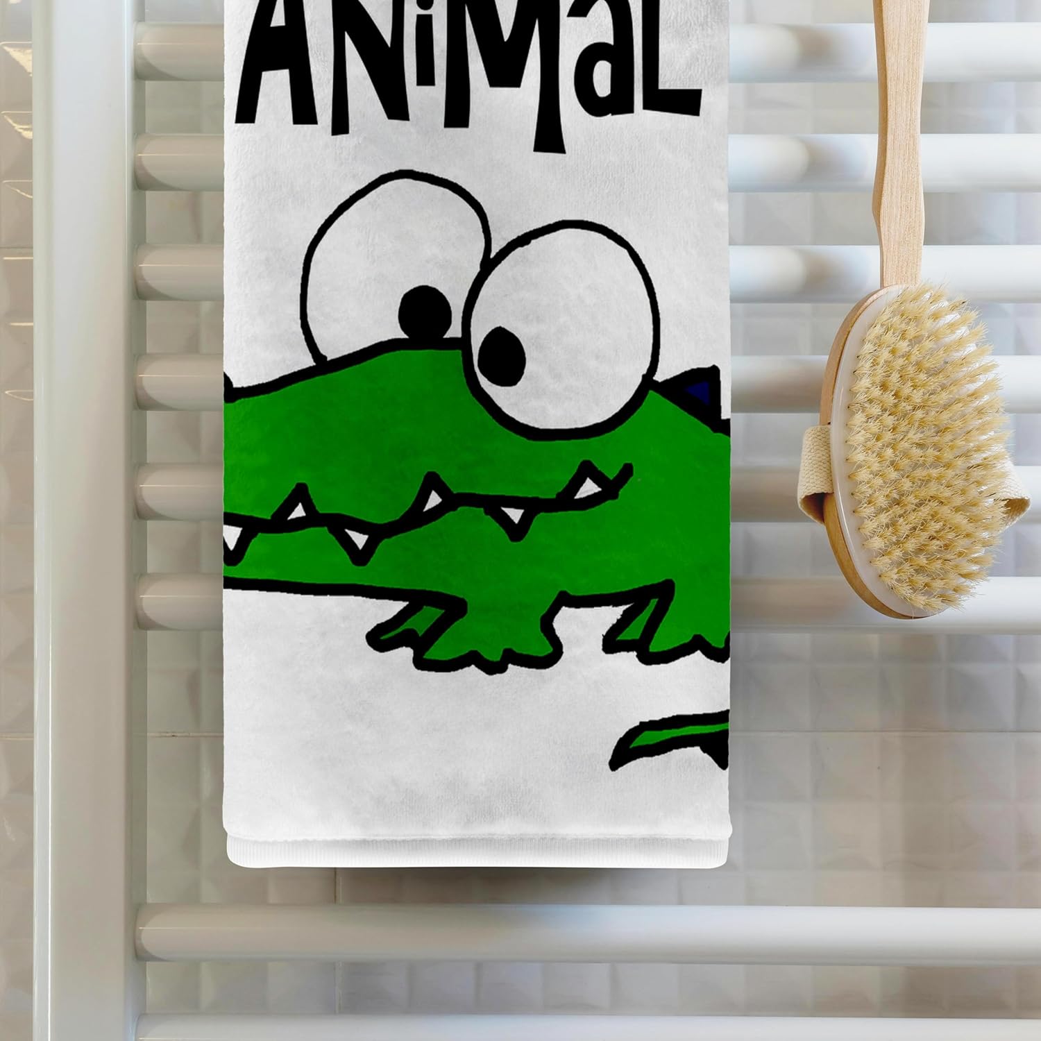 3dRose Funny Cool Alligator Spirit Animal for Gators Fans 22x30 Bath Hand Pool Towel