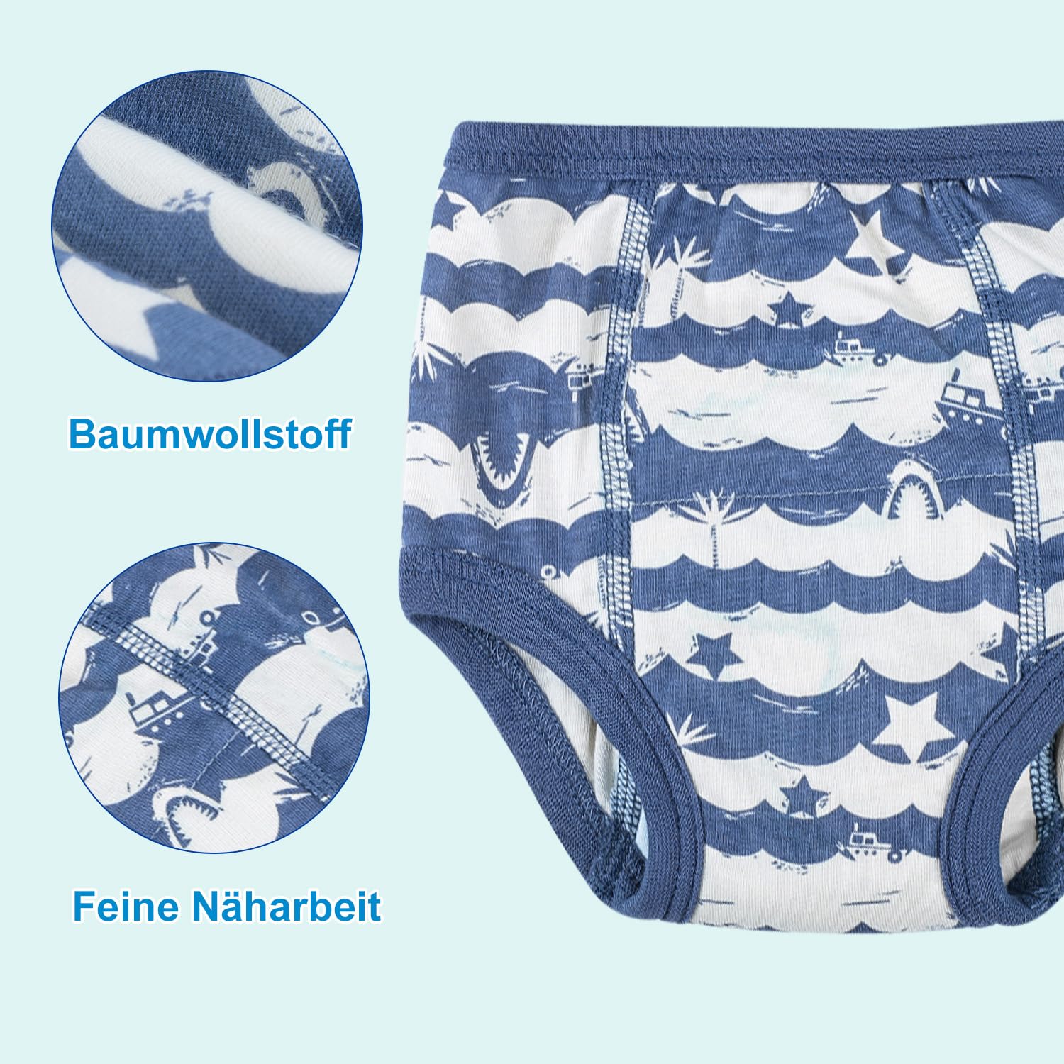 FLYISH DIRECT 2er Pack Kinder Töpfchen Trainingshose, Baby Trainingsunterwäsche – nur für kleine Unfälle