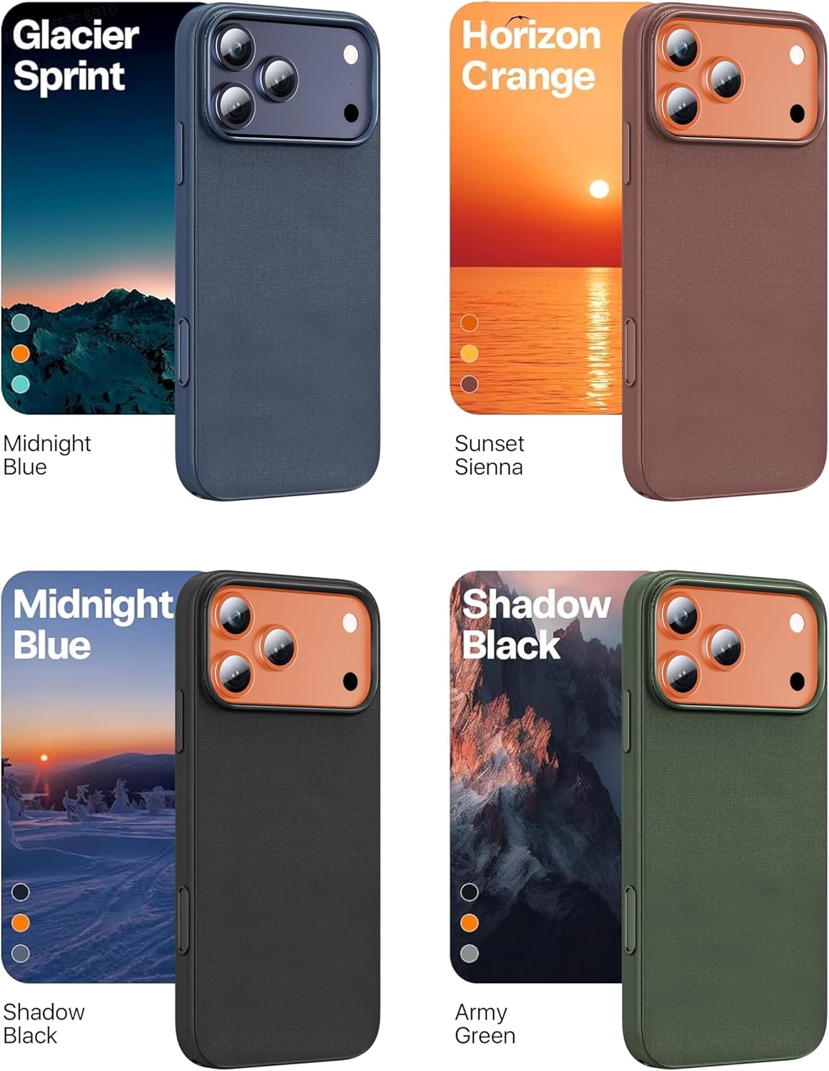 RIOBIO for iPhone 17 Pro Case TechWoven[Compatible with MagSafe][Camera Control Cover] Protective Premium Tech Woven Fabric, Slim Magnetic Phone Cover for iPhone17 Pro, Woven Blue - Image 7