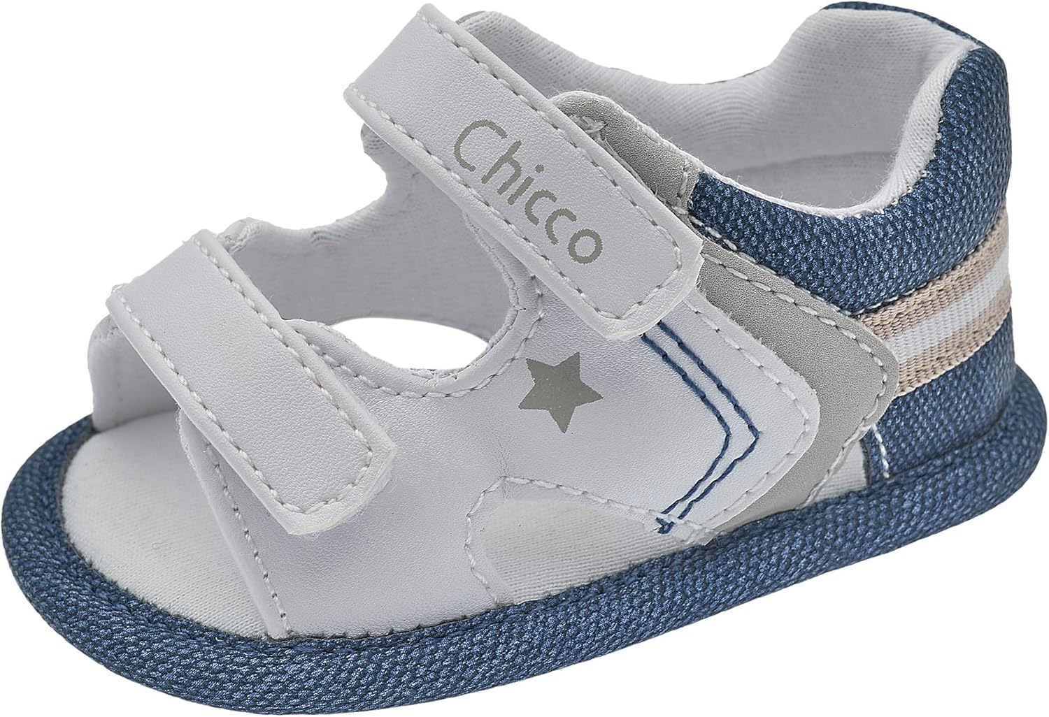 Chicco, Sandali Neonato, con Comoda Chiusura a Strappo, Scarpe Bambino, Designed in Italy